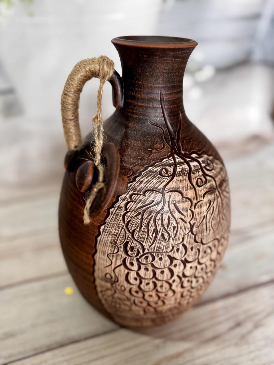 Кувшин глиняный Ангоб для вина 5 л (2582922359) - фото 2 Кувшин глиняный Ангоб для вина 5 л (2582922359) - фото 2