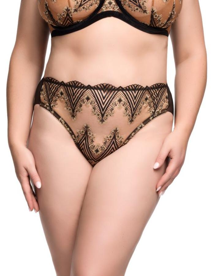 Прозорі трусики Dita von Teese М Чорний (D21063-black)