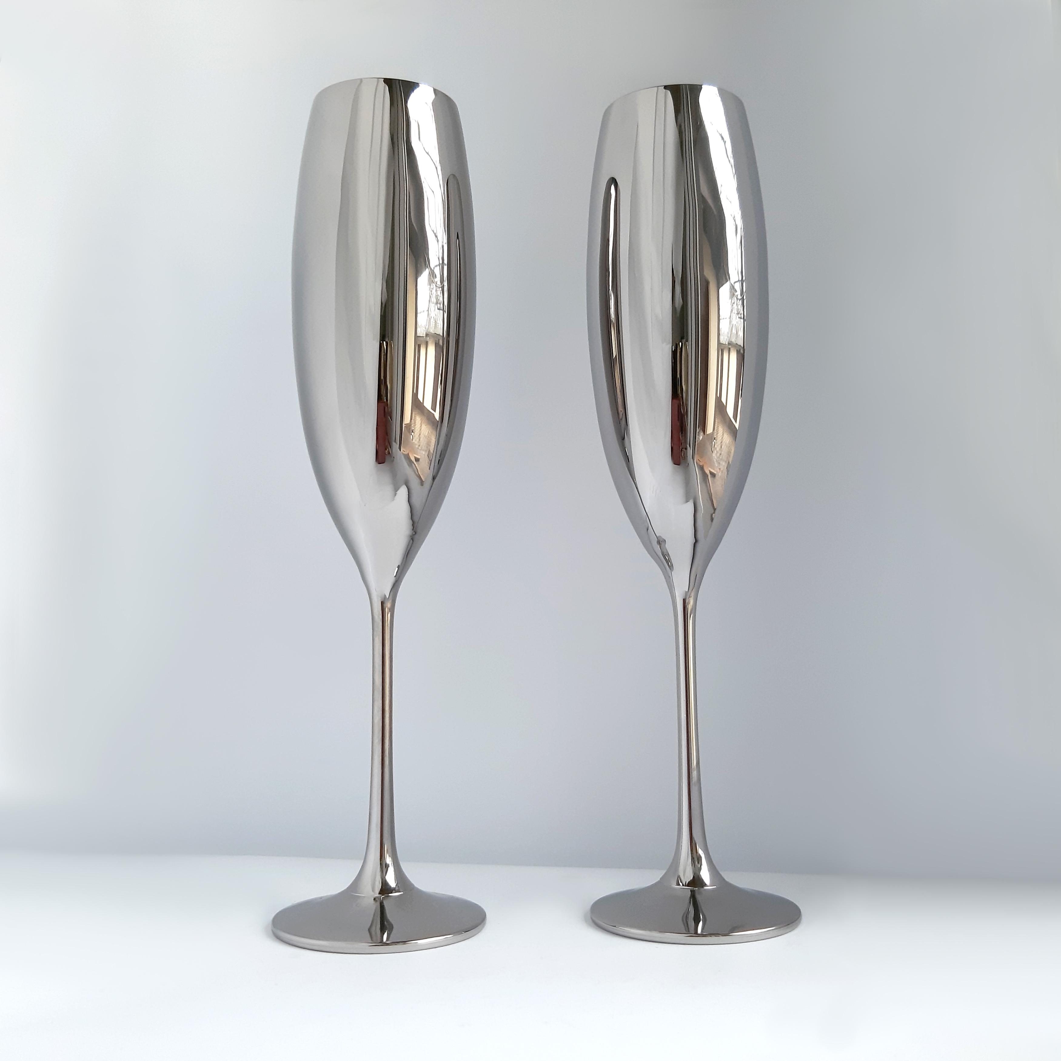 Набор бокалов для шампанского Bohemia Grandioso 230 мл 2 шт. Хром - фото 1 Набор бокалов для шампанского Bohemia Grandioso 230 мл 2 шт. Хром - фото 1