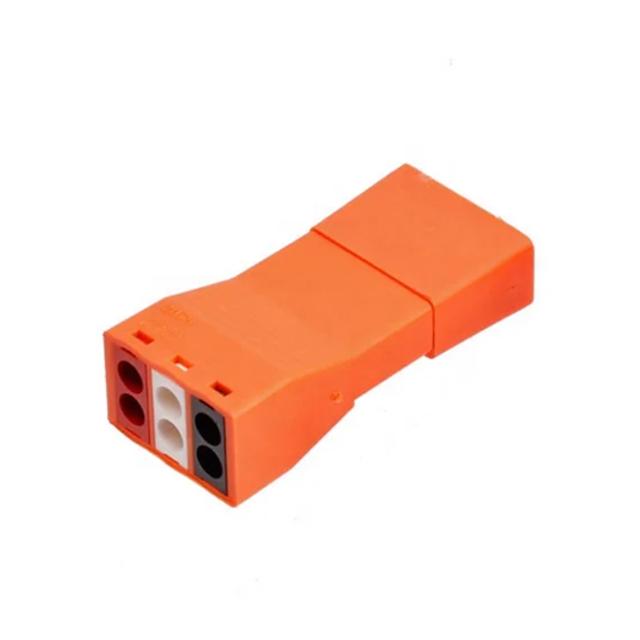 Клемма-коннектор разветвляющая Tactix 0,5-1,3 мм2 12А 1-2+1-2+1-2 одинарная 45,3х20,3х12,9 мм (2078B-3P)