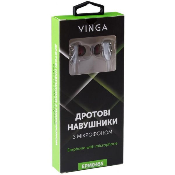 Наушники Vinga EPM045 Silver - фото 4