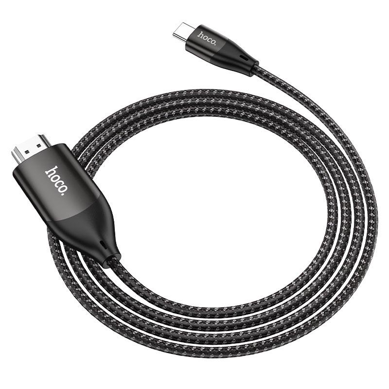 Кабель Hoco UA16 Type-C на HDMI 2 м Чорний - фото 3