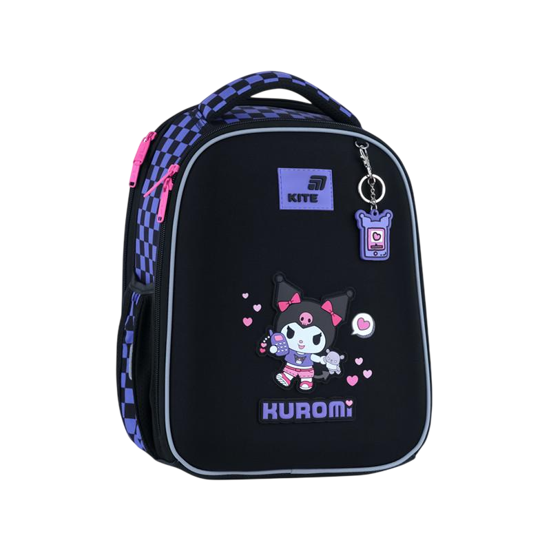 Рюкзак шкільний каркасний KITE Education Kuromi спинка 36 см (HK26-555S-3)