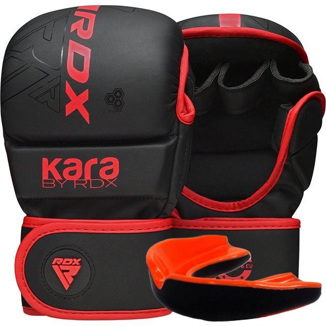 Перчатки для ММА RDX F6 KARA Matte Plus капа в комплекте S/M Красный (18066805)