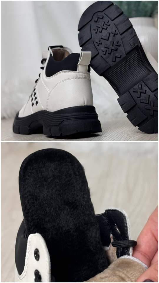 Ботинки женские Loretta N033 на меху р. 41 Белый (30139095) - фото 4