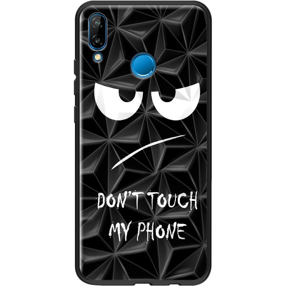 Чехол Boxface Huawei P20 Lite Don't Touch my Phone Черный силикон с призмой (33127-up535-37849)