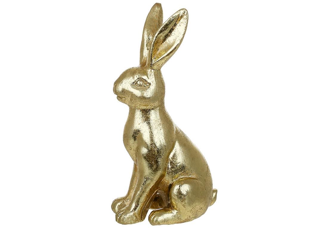Декоративная фигурка BonaDi Кролик 14 см Золотой антиквар (495-525)