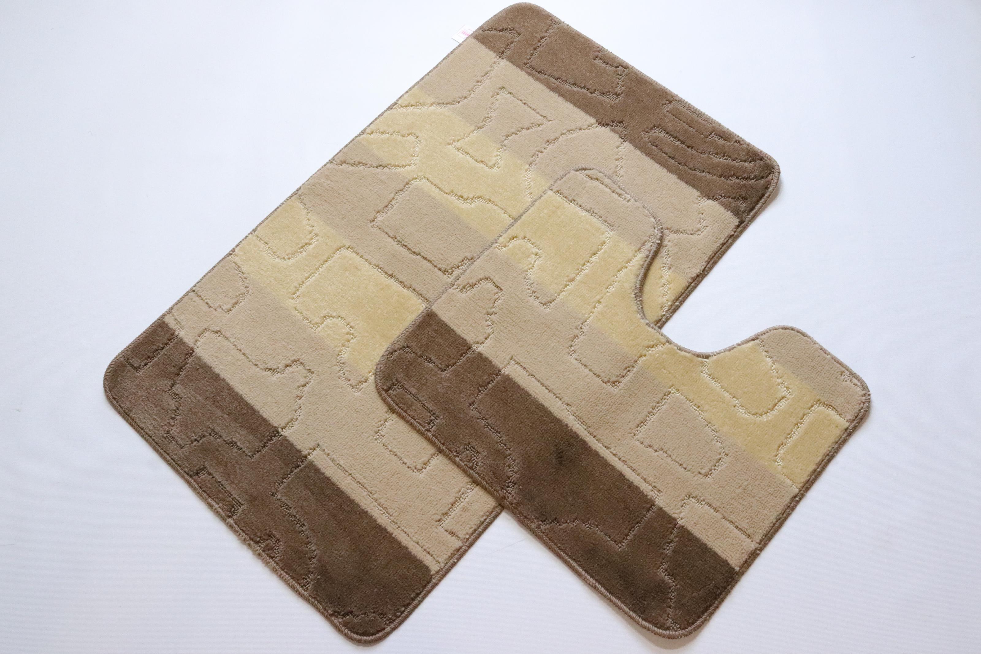 Набор ковриков для ванной и туалета Vonaldi Multicolor 100x60/50x60 см (02234)