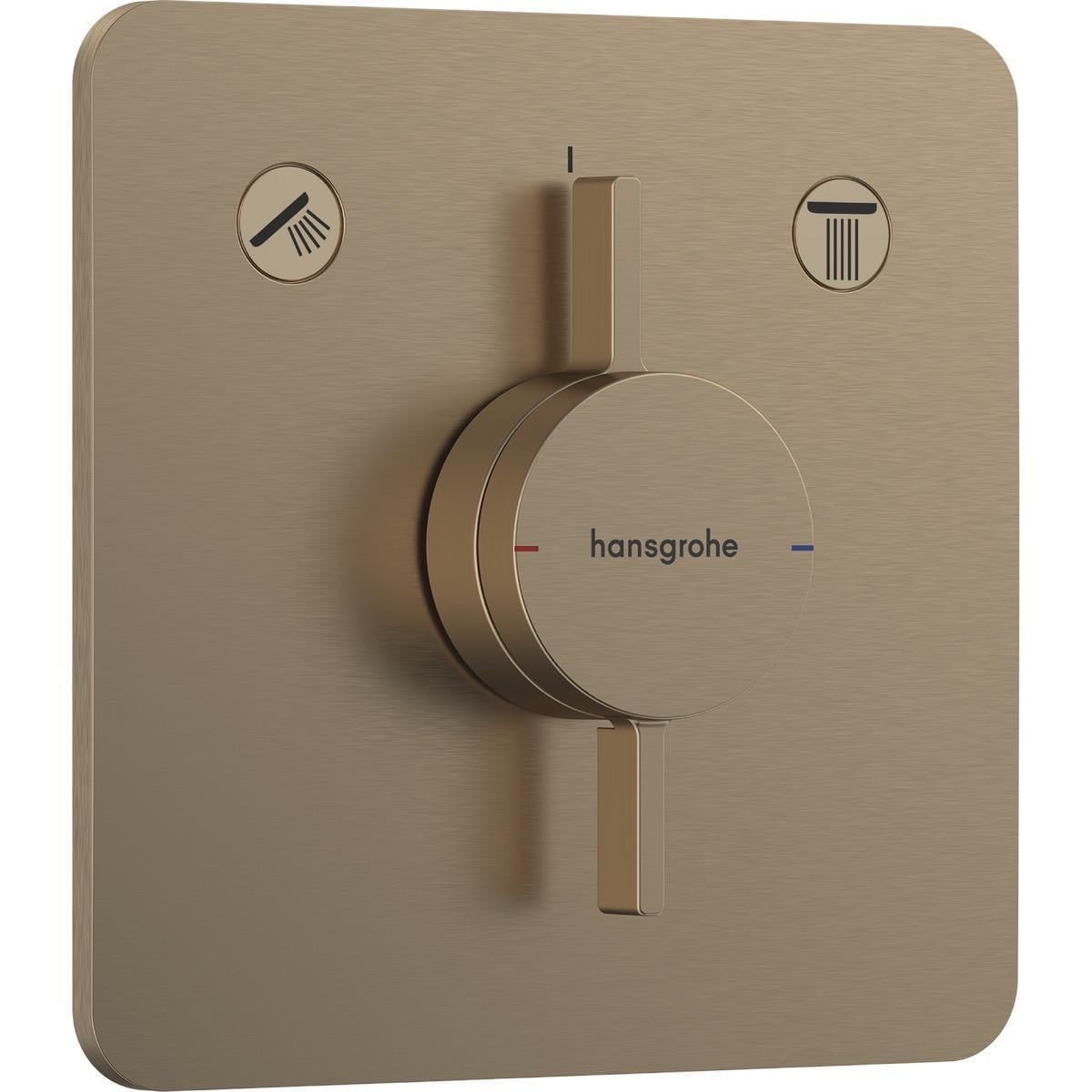 Смеситель для душа Hansgrohe DuoTurn термостатический Бронзовый брашированный (37462695)