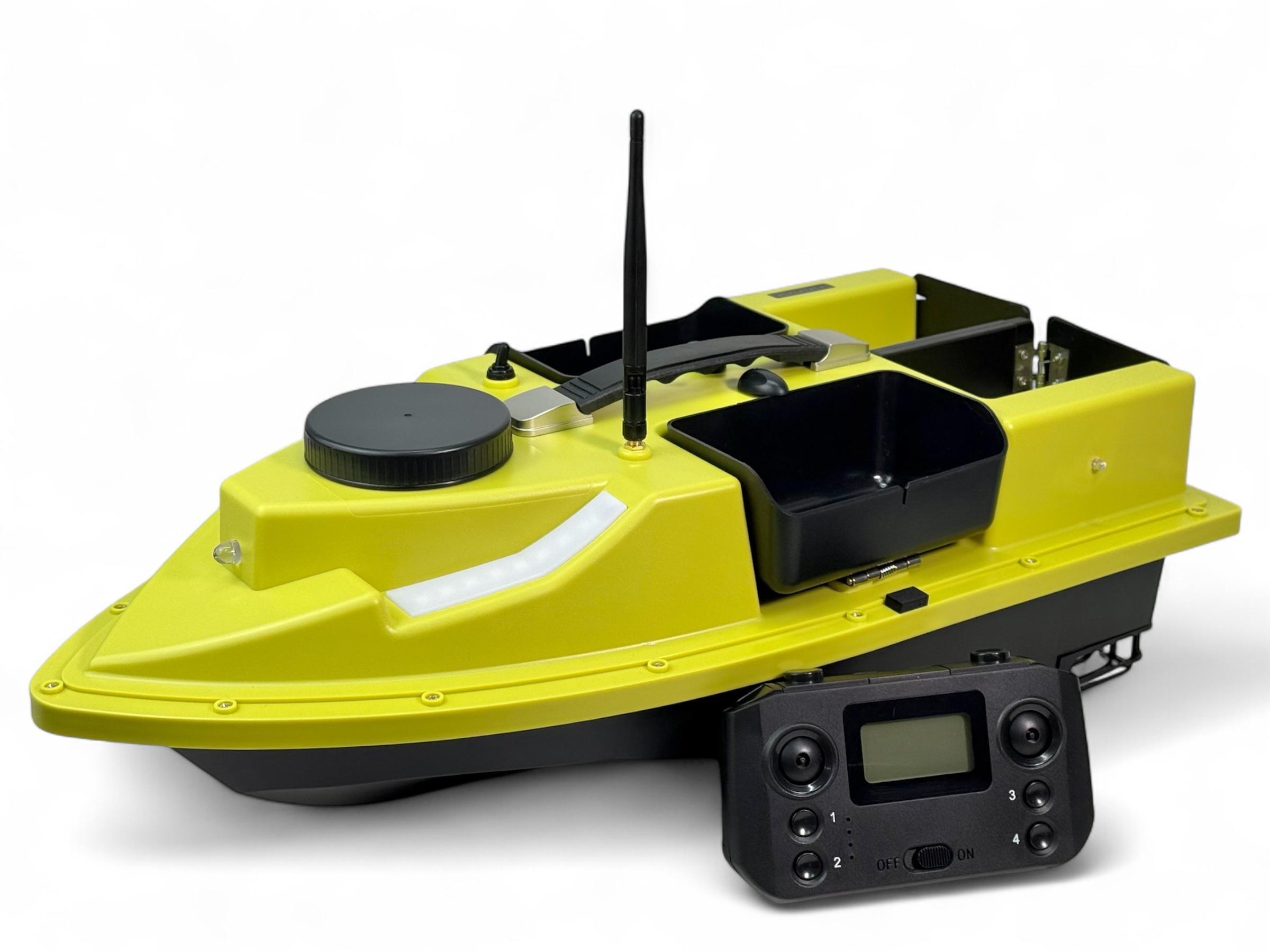 Карповый кораблик Flytec D19 4 бункера GPS на 99 точек/автопилот