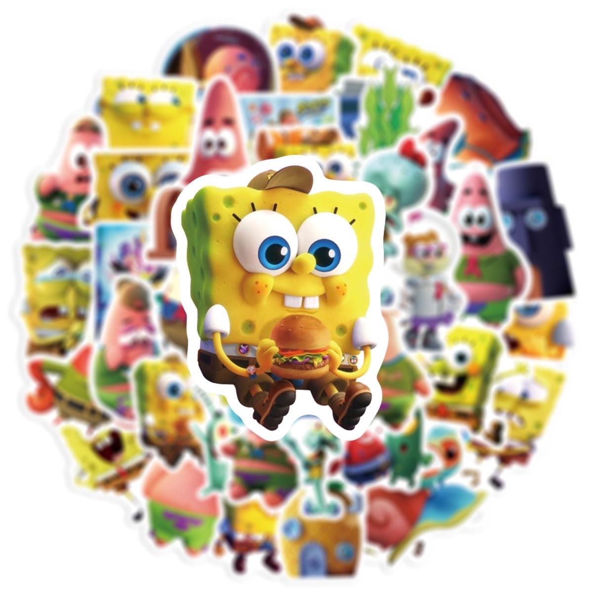 Стикеры Sponge Bob 50 шт. (2027746316)