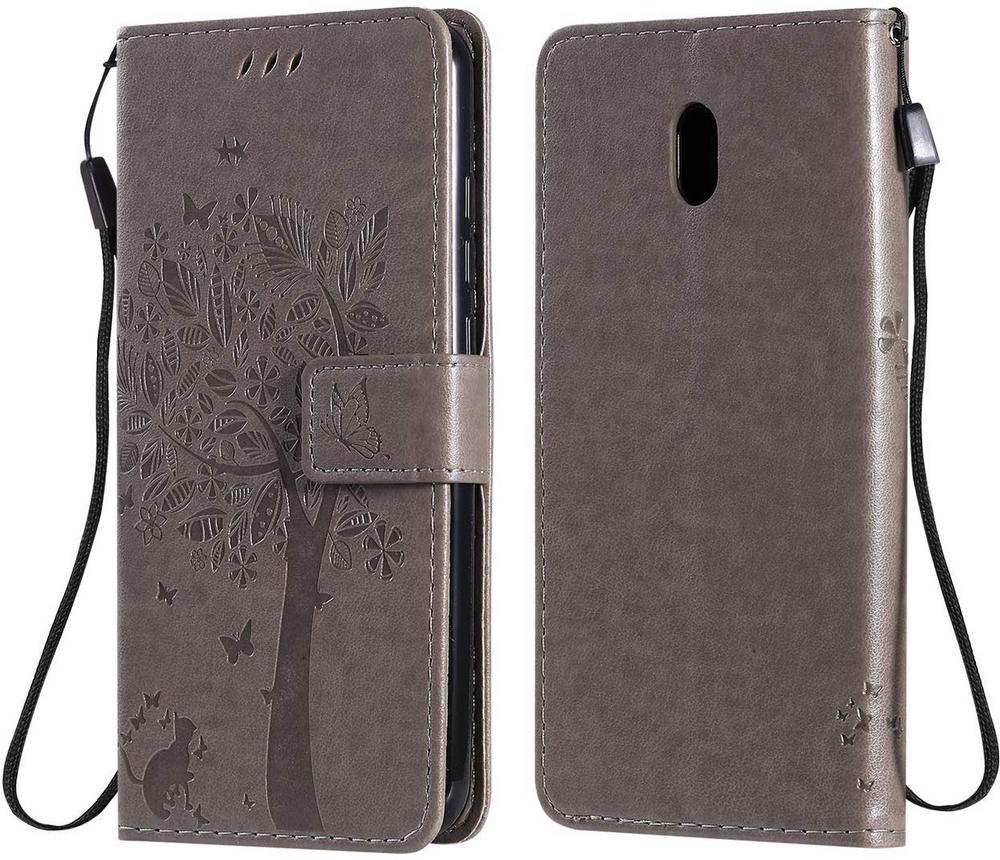 Чехол для Xiaomi Redmi 8 (рисунок кот и дерево) Grey (10608-33) Чехол для Xiaomi Redmi 8 (рисунок кот и дерево) Grey (10608-33)