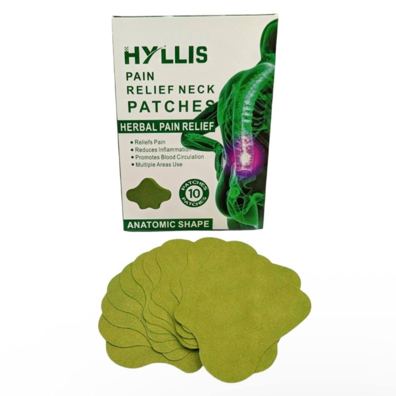 Пластирі для зняття болю у спині Hyllis 10 шт. (38410bfc) Пластирі для зняття болю у спині Hyllis 10 шт. (38410bfc)