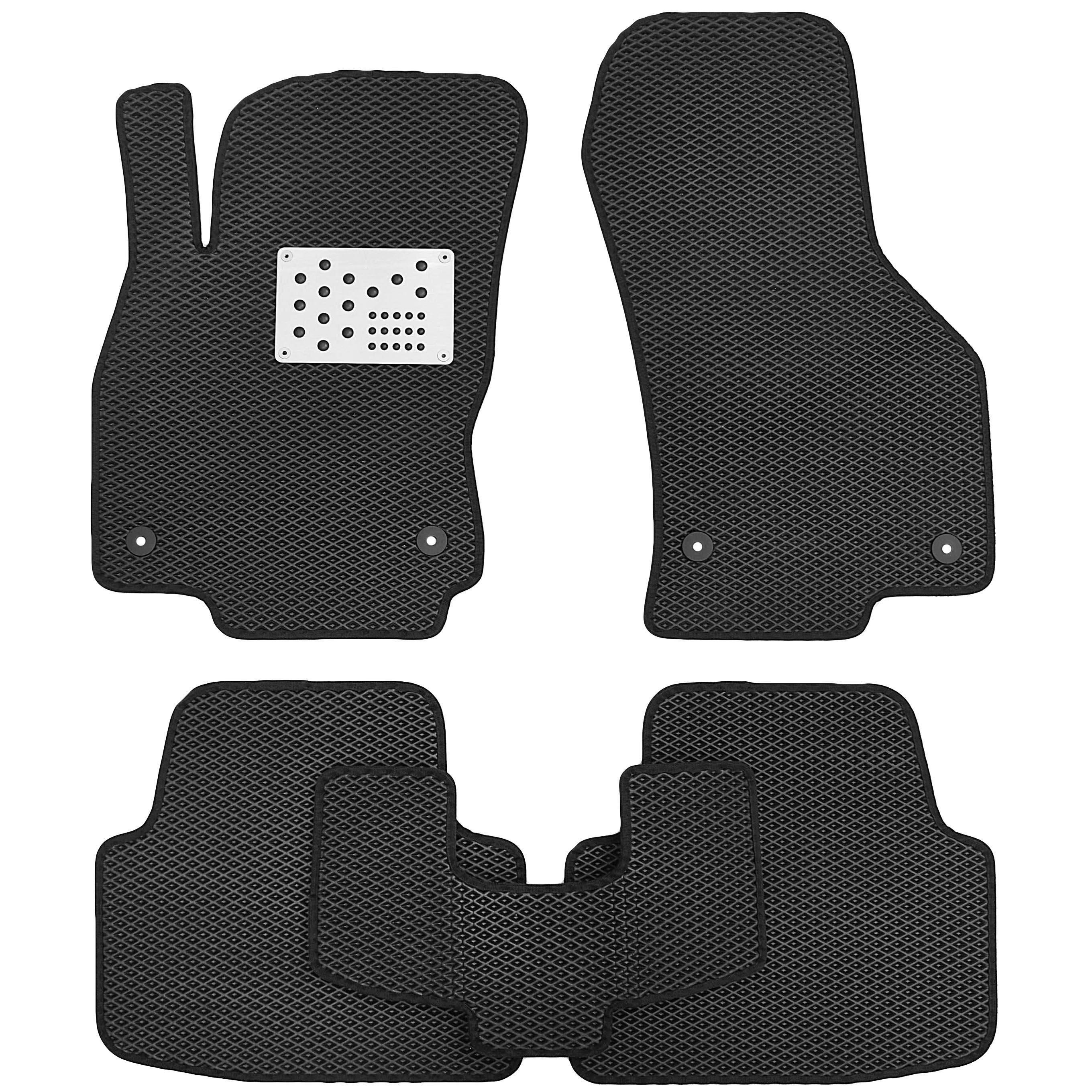 Коврики в салон для Volkswagen Passat B8 '15- EVA Черный (195692)