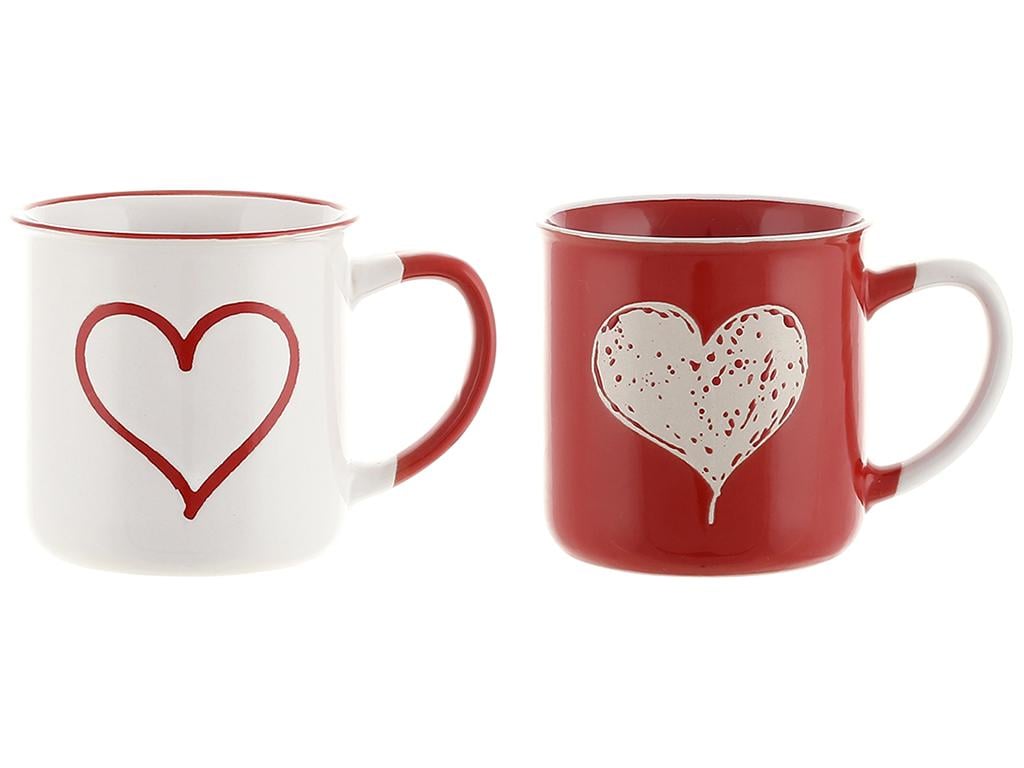Чашка Сердце 300 мл 2 дизайна(набор 2 шт. (BDI-B04-007)