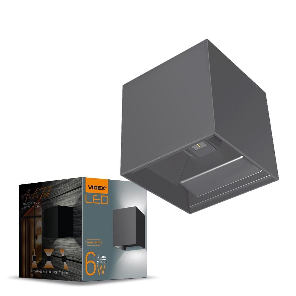 Cветильник Videx VL-AR04-062B 6W 2700K AC220V-240V IP54 Архитектурный (46246) Cветильник Videx VL-AR04-062B 6W 2700K AC220V-240V IP54 Архитектурный (46246)