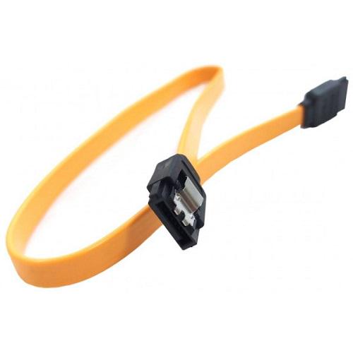 Кабель Value S0636 SATA 0,4 м с застежками Желтый (11760375)