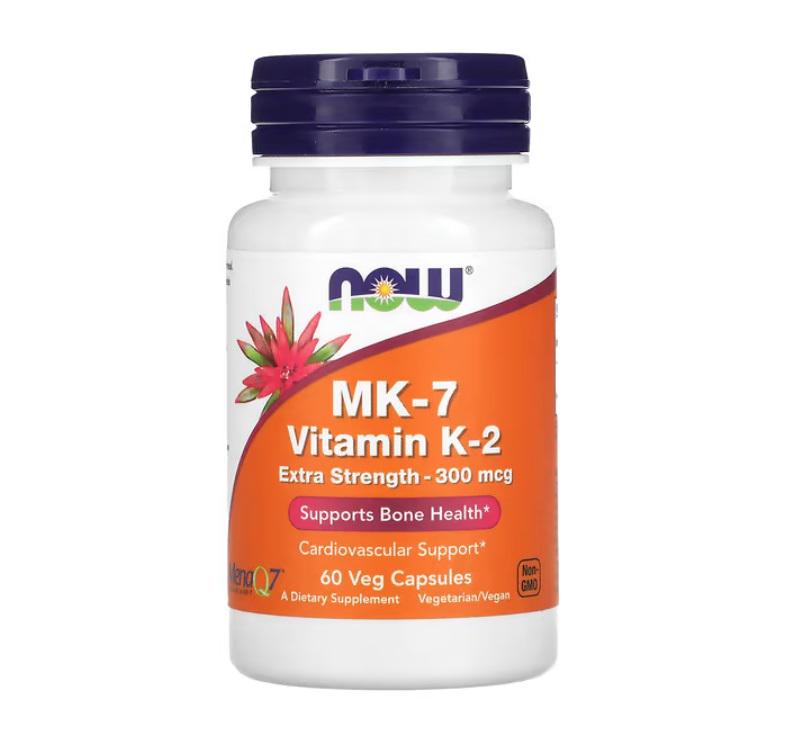 Витамин K2, усиленное действие NOW VITAMIN K2 300 мг 60 кап. (MK-7) Витамин K2, усиленное действие NOW VITAMIN K2 300 мг 60 кап. (MK-7)