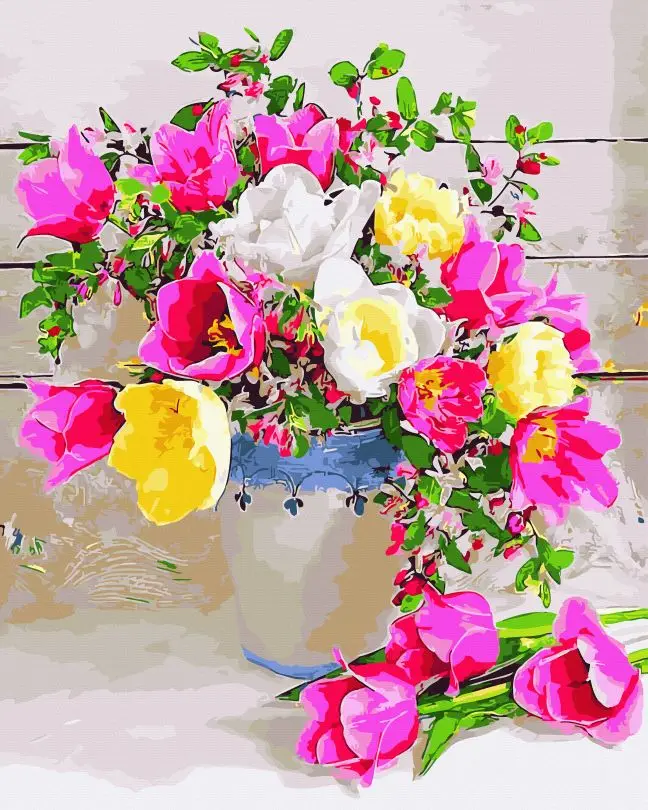 Картина по номерам Brushme Весенний букет 40x50 см (BRM45417)