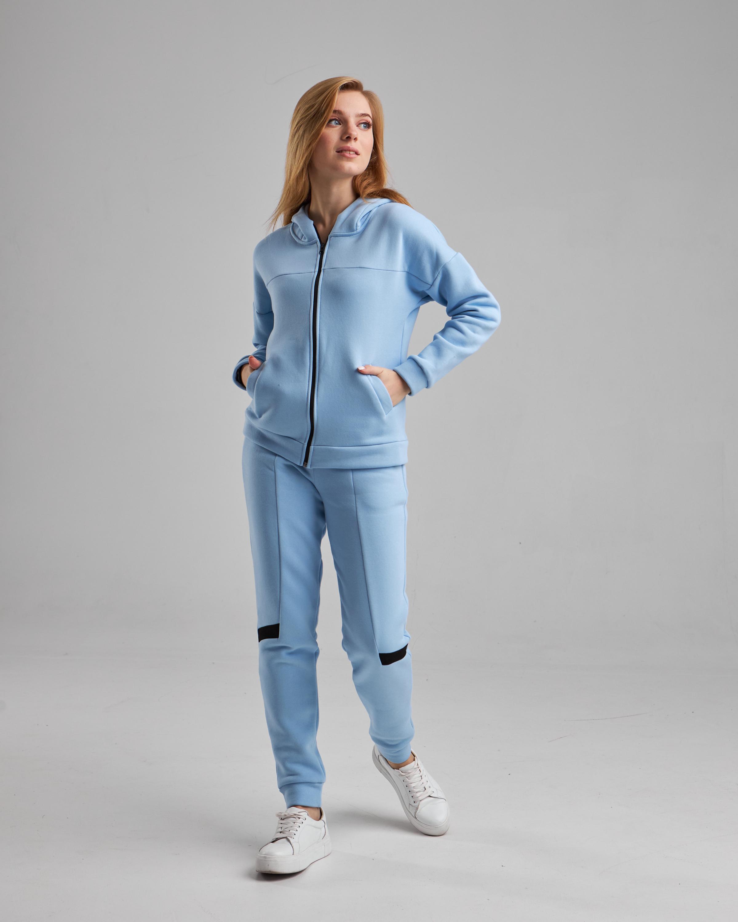 Спортивный костюм женский р. 46-48 Голубой (14605730) - фото 10 Спортивный костюм женский р. 46-48 Голубой (14605730) - фото 10