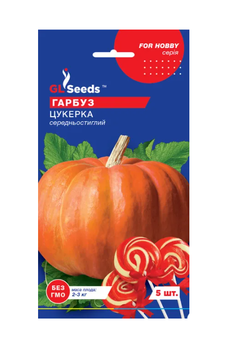 Насіння GL Seeds гарбуза Цукерка 5 шт. (743)