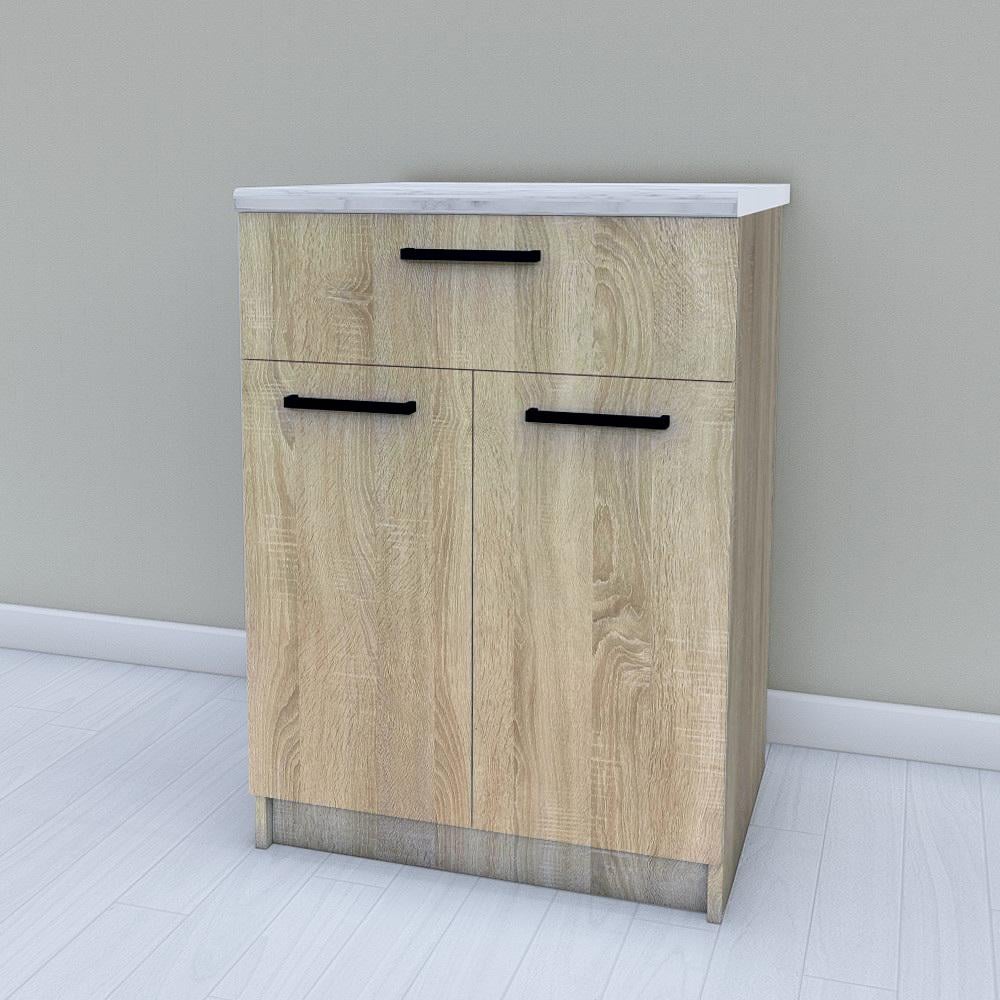 Модуль готовый для кухни нижний без столешницы 600 мм Дуб сонома (М24б)