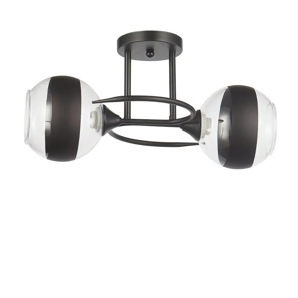 Люстра стельова Light House SC-20084/2 BK 460х310х220 мм Чорний