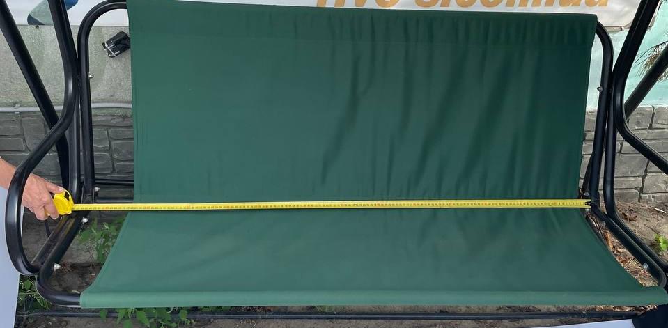 Тент нагрузочный без каркаса на садовые качели 122х50х52 см Зеленый (26856972) - фото 2