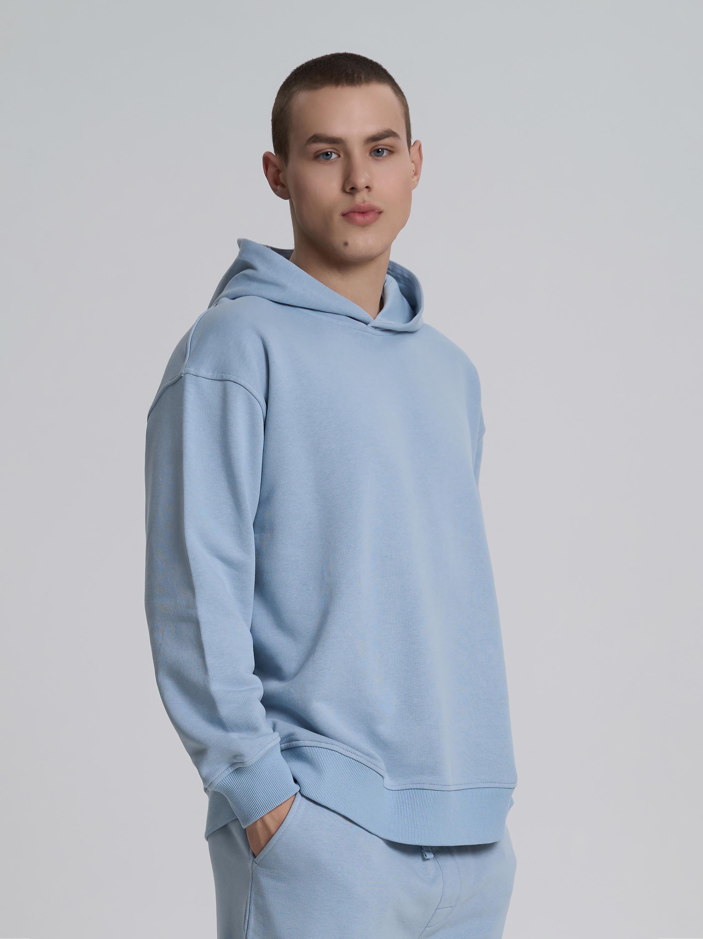 Худі чоловічий без кишені ROZA 240619 XS Сіро-блакитний (4824005723629) - фото 3 Худі чоловічий без кишені ROZA 240619 XS Сіро-блакитний (4824005723629) - фото 3