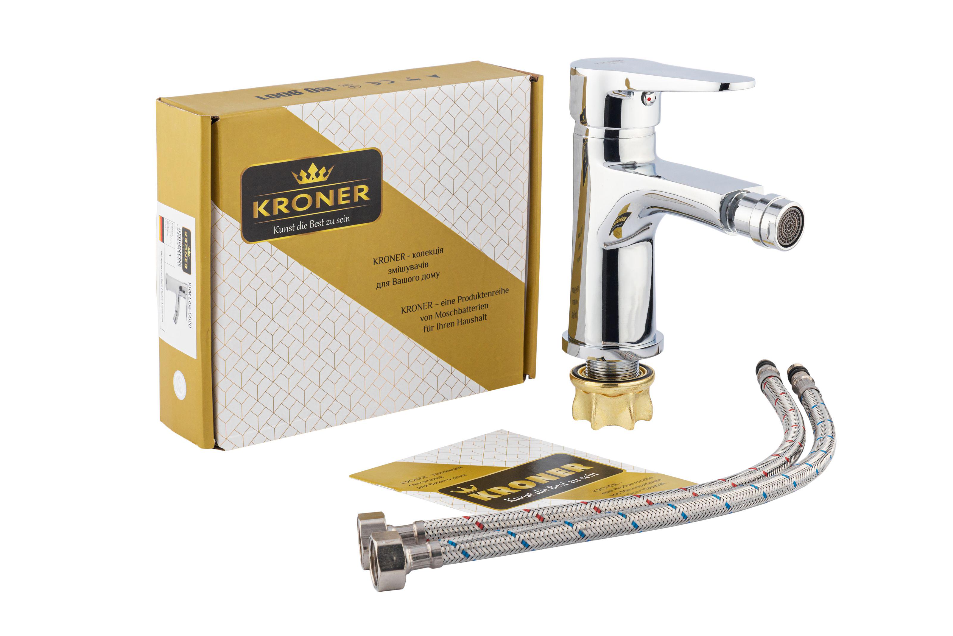 Смеситель для гигиенического душа Kroner  Elbe на биде CV023574 Хром (135900) - фото 4