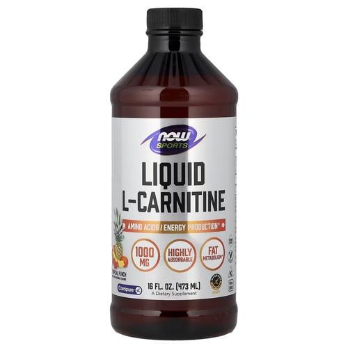 Добавка L-Карнитин NOW Sports L-Carnitine 473 мл Тропический пунш (NOW-00066)