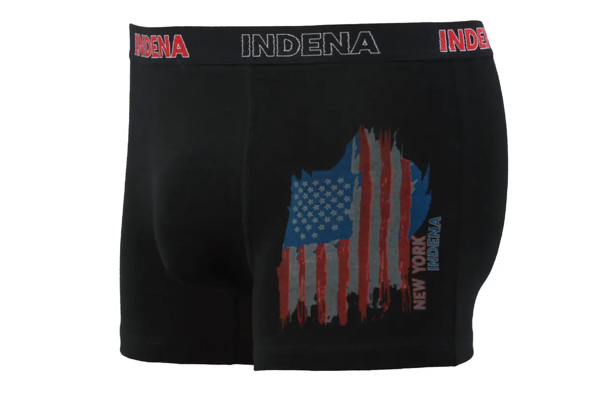 Мужские боксеры стрейчевые INDENA L р. 44-46 2 шт. Черный (95098)