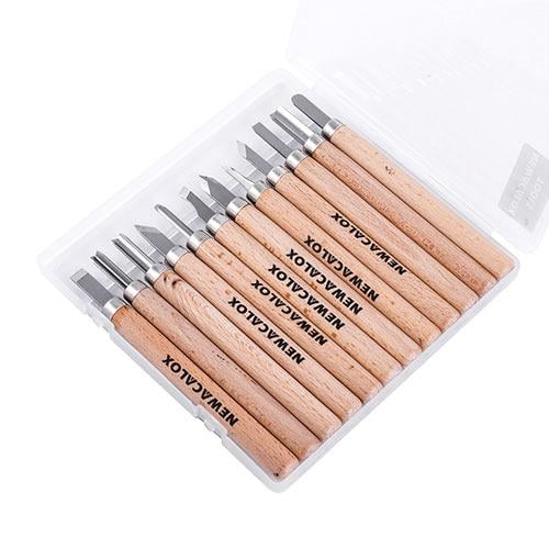 Набор Newacalox из 12 стамесок для резьбы по дереву (514901) Набор Newacalox из 12 стамесок для резьбы по дереву (514901)