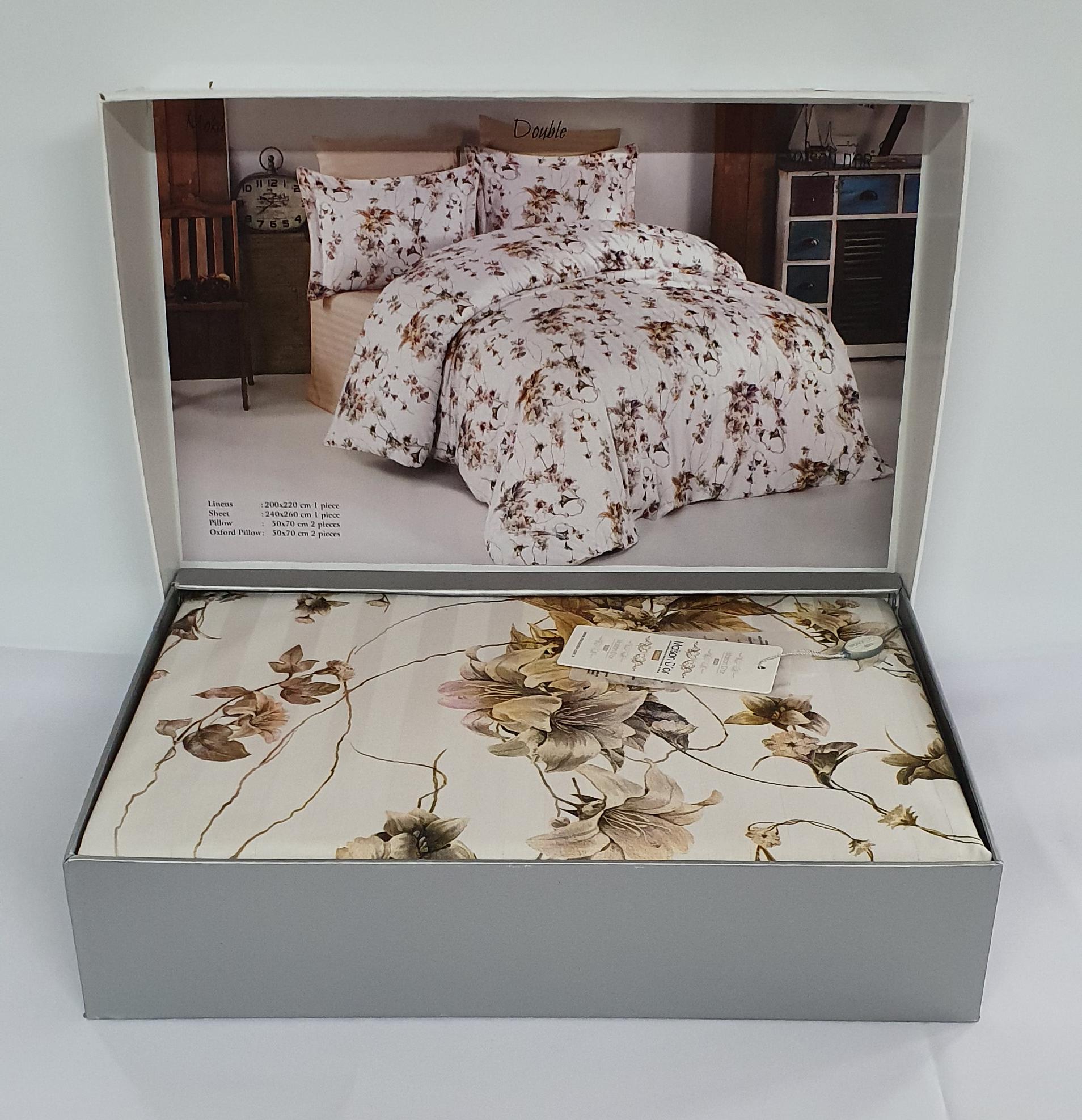 Комплект постельного белья Maison D'or Cатин 200х220 Moka (02MD200220SkMoka)