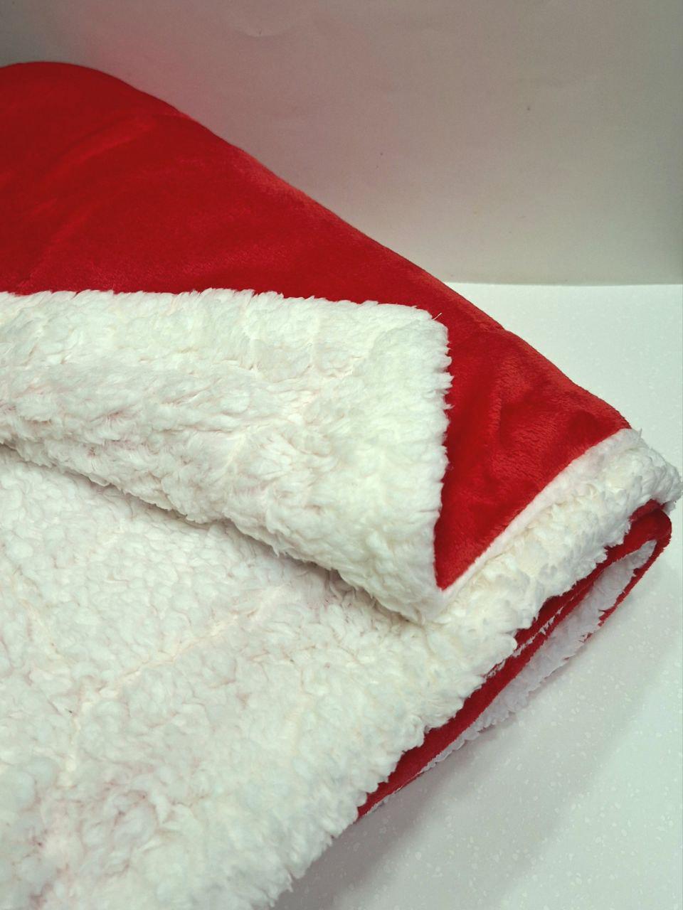 Плед двухсторонний MIULEE на овчине 150x200 см Красно-белый (1754) - фото 3 Плед двухсторонний MIULEE на овчине 150x200 см Красно-белый (1754) - фото 3