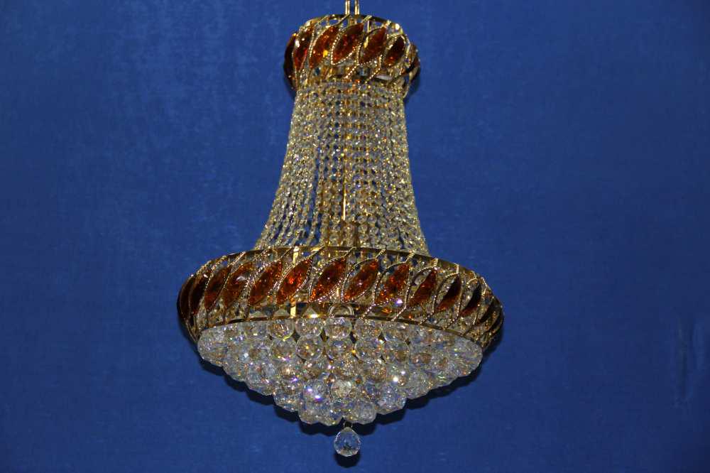 Хрустальная люстра 0416/450/12 FGD Белый/Золото/Коричневый (AN000426) Хрустальная люстра 0416/450/12 FGD Белый/Золото/Коричневый (AN000426)