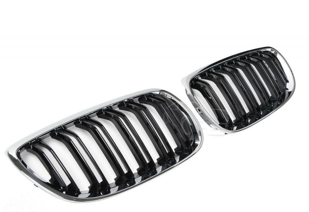 Решетка радиатора GBT для BMW 3 M-Look E-90/91/92/93 2005-2011 гг. пластик Черный (27668920)