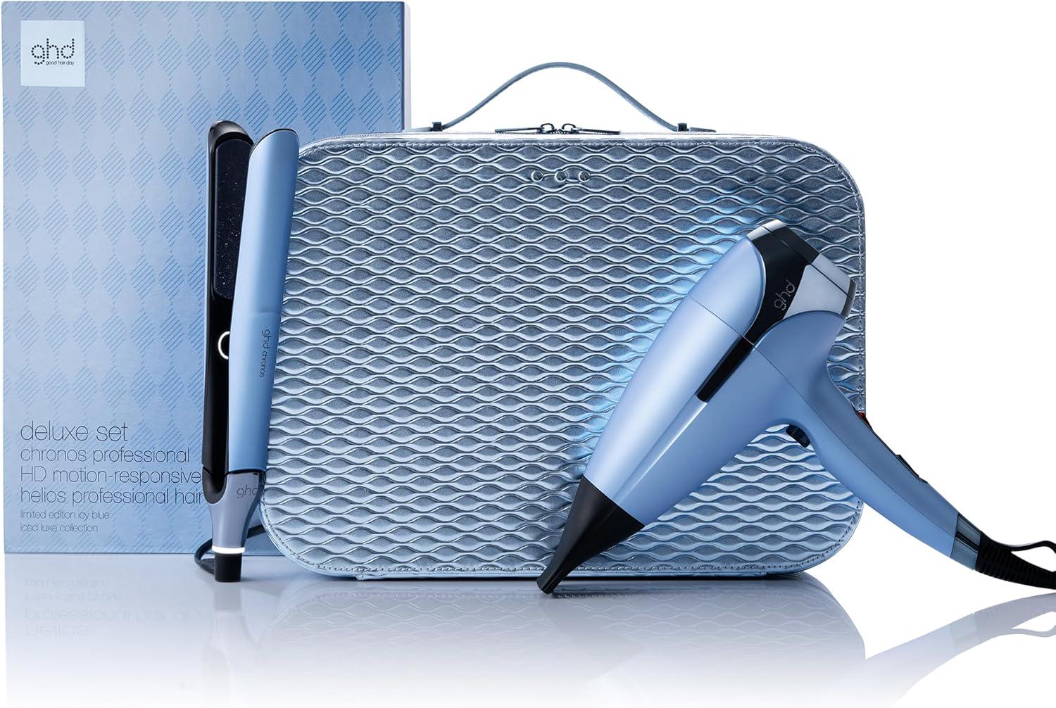 Подарочный набор Chronos Hair Straightener & Helios Professional Hairer Deluxe Icy Blue (366777) Подарочный набор Chronos Hair Straightener & Helios Professional Hairer Deluxe Icy Blue (366777)