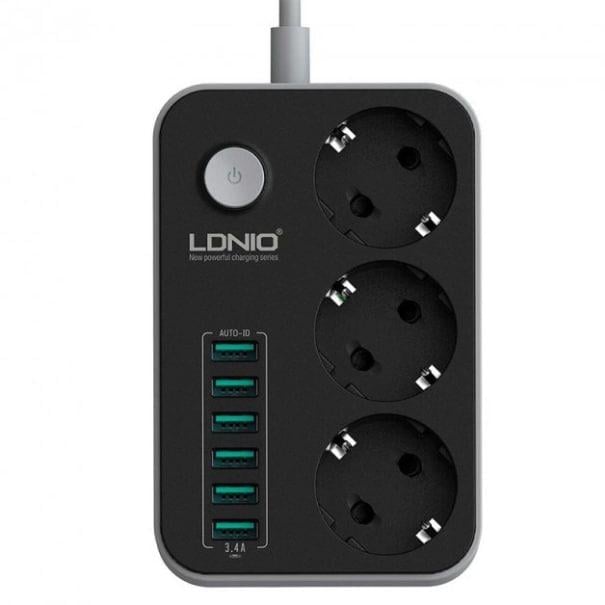 Удлинитель LDNIO SE3631 USB 2 м (SE3631) Удлинитель LDNIO SE3631 USB 2 м (SE3631)