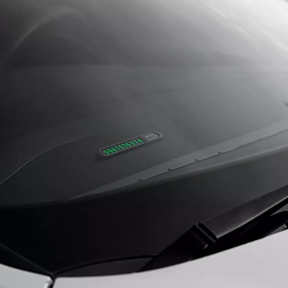 Карта парковочная Proove Metal Lock с магнитным слайдером и люминесцентными цифрами Gray (612347) - фото 4