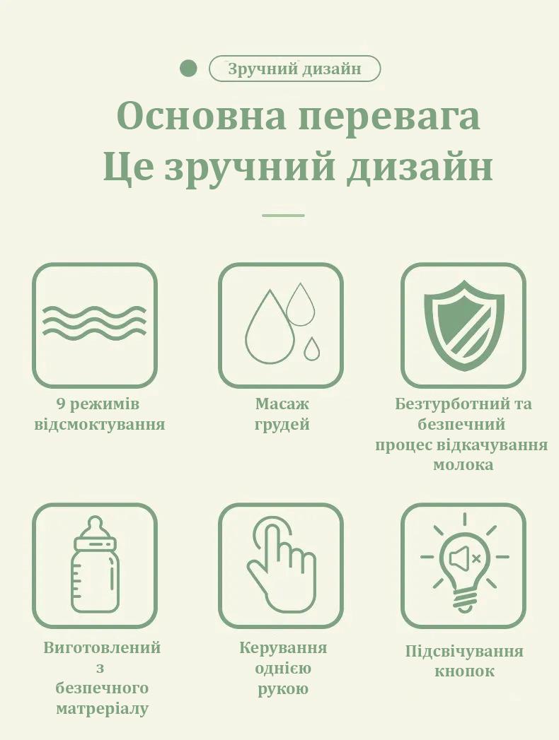 Молокоотсос Dr.Isla ультратихий с функцией массажа и стимуляцией лактации Розовый (15151610) - фото 12 Молокоотсос Dr.Isla ультратихий с функцией массажа и стимуляцией лактации Розовый (15151610) - фото 12