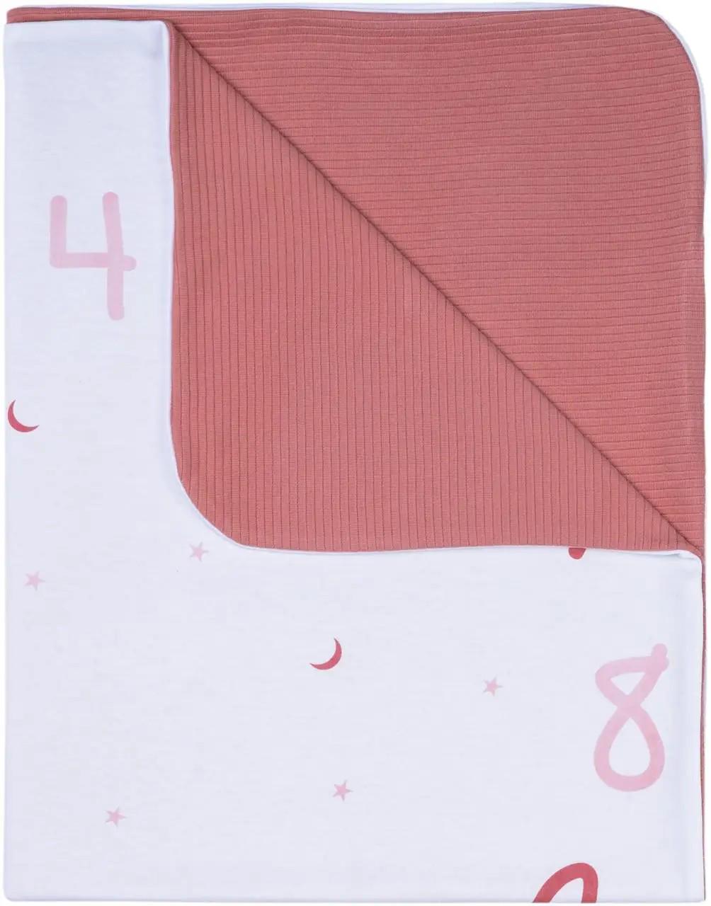 Одеяло детское FreeON Bubaba My First Year 70х90 см Pink-White (selvid134_22958)