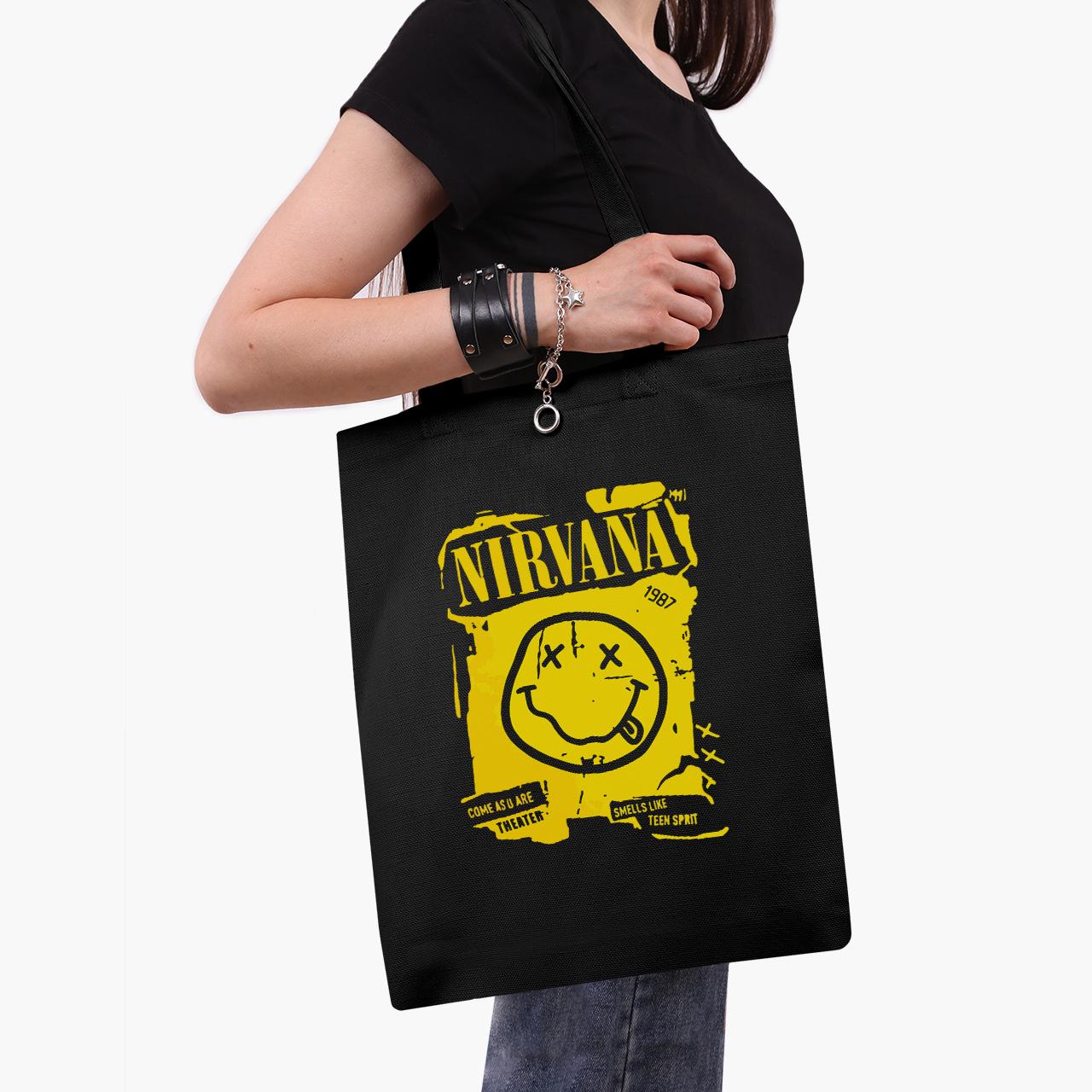 Эко сумка шоппер Nirvana 41x35 см Черный (9227-2969-BKZ)