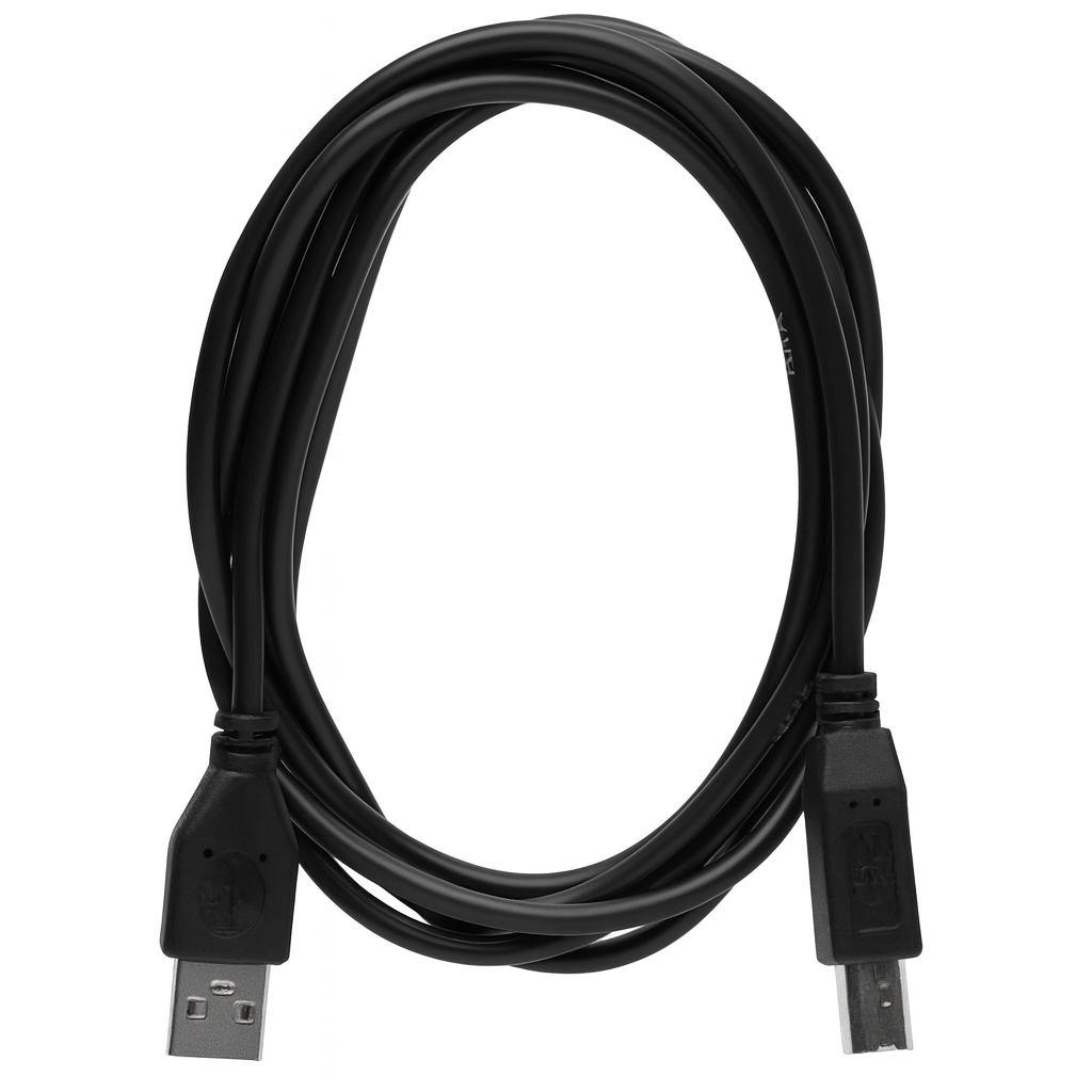 Кабель Value S0671 USB AM-BM угол 90 градусов налево 1,0 м Черный (562829)