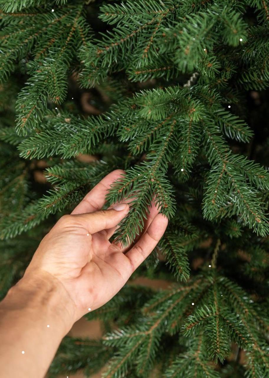 Штучна ялинка лита Альпійська з металевою підставкою 1,50 м Зелений (NYT15138) - фото 3