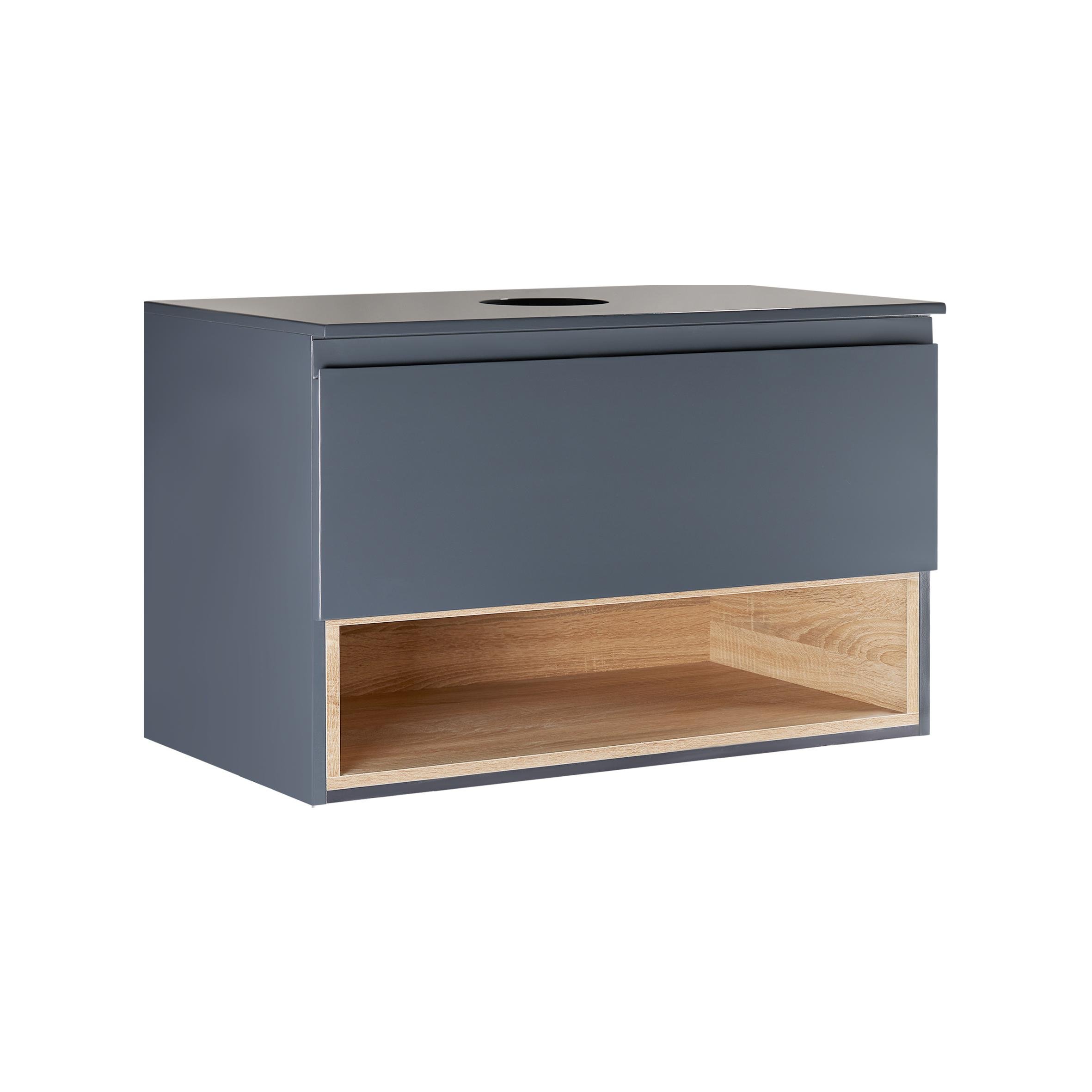 Тумба под умывальник подвесная Q-tap Robin QT1379TPН7002GWO 70x48x47 см Серый (99047)