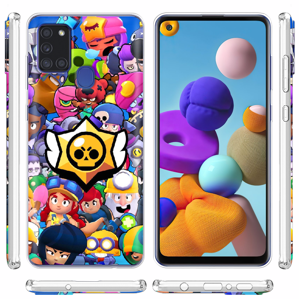 Чехол Boxface Samsung A217 Galaxy A21s Brawl Stars Прозрачный силикон (40006-up2389-40006) - фото 3