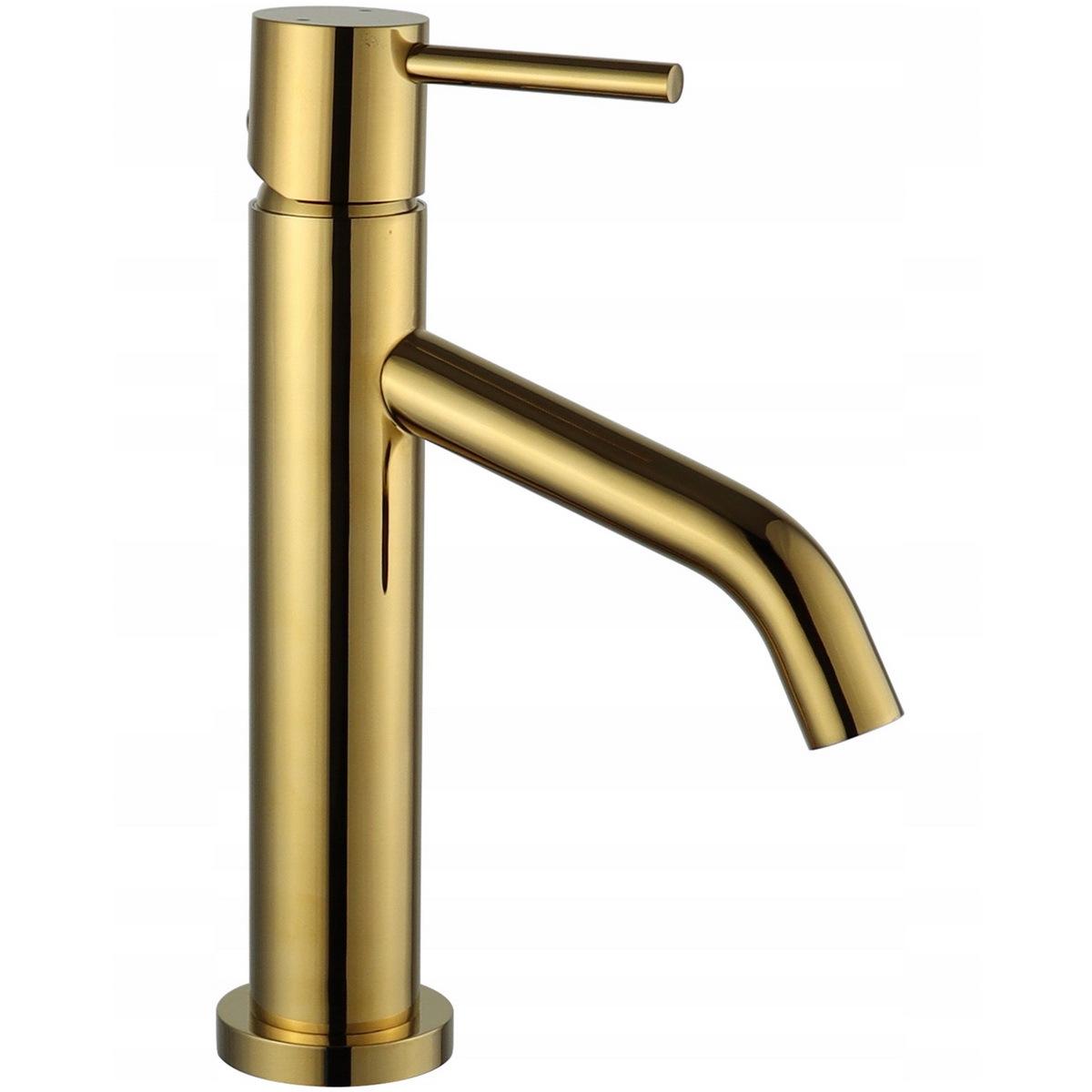 Cмеситель для умывальника Mexen Rumba MEX-73500-50 однорычажный Золотой (177574)