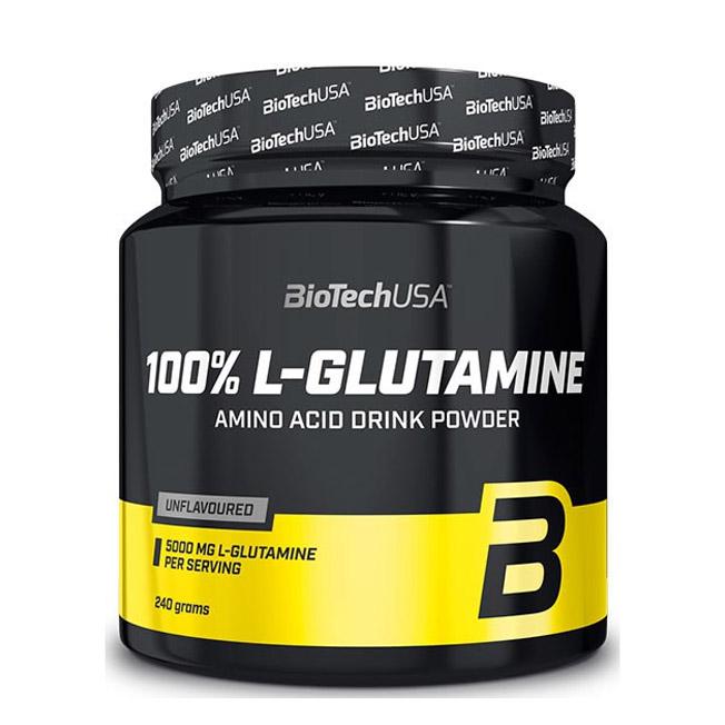 Амінокислота BioTech 100% L-Glutamine 240 г (154)