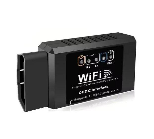Сканер діагностики авто автосканер ELM327 V1,5 WiFi OBD2 Black (03b4d519)